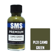 SMS AIRBRUSH PAINT ACRYLIC LACQUER PREMIUM CAMO GREEN 30ML