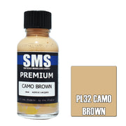 SMS AIRBRUSH PAINT ACRYLIC LACQUER PREMIUM CAMO BROWN 30ML