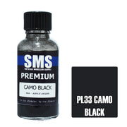 SMS AIRBRUSH PAINT ACRYLIC LACQUER PREMIUM CAMO BLACK 30ML