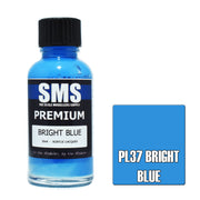 SMS AIRBRUSH PAINT ACRYLIC LACQUER PREMIUM BRIGHT BLUE 30ML