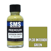 SMS AIRBRUSH PAINT ACRYLIC LACQUER PREMIUM INTERIOR GREEN 30ML