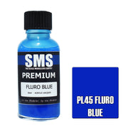 SMS AIRBRUSH PAINT ACRYLIC LACQUER PREMIUM FLURO BLUE 30ML