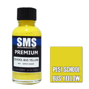 SMS AIRBRUSH PAINT ACRYLIC LACQUER PREMIUM SCHOOL BUS YELLOW 30ML
