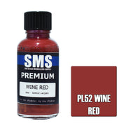 SMS AIRBRUSH PAINT ACRYLIC LACQUER PREMIUM WINE RED 30ML