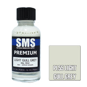 SMS AIRBRUSH PAINT ACRYLIC LACQUER PREMIUM LIGHT GULL GREY 30ML