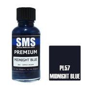 SMS AIRBRUSH PAINT ACRYLIC LACQUER PREMIUM MIDNIGHT BLUE 30ML