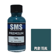 SMS AIRBRUSH PAINT ACRYLIC LACQUER PREMIUM TEAL 30ML