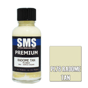 SMS AIRBRUSH PAINT ACRYLIC LACQUER PREMIUM RADOME TAN 30ML