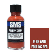 SMS AIRBRUSH PAINT ACRYLIC LACQUER PREMIUM ANTI FOULING RED 30ML