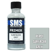 SMS AIRBRUSH PAINT ACRYLIC LACQUER PRIMER SURFACER GREY 50ML