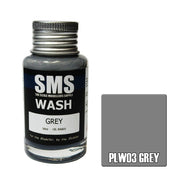 SMS AIRBRUSH PAINT ACRYLIC LACQUER WASH GREY 30ML