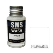 SMS AIRBRUSH PAINT ACRYLIC LACQUER WASH WHITE 30ML