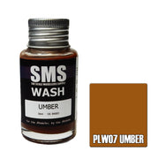 SMS AIRBRUSH PAINT ACRYLIC LACQUER WASH UMBER 30ML