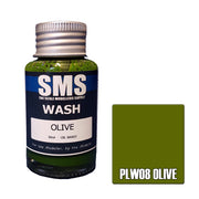 SMS AIRBRUSH PAINT ACRYLIC LACQUER WASH OLIVE 30ML