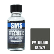 SMS AIRBRUSH PAINT ACRYLIC LACQUER METALLIC LIGHT BRONZE 30ML