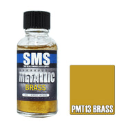 SMS AIRBRUSH PAINT ACRYLIC LACQUER METALLIC BRASS 30ML