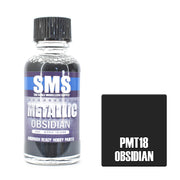 SMS AIRBRUSH PAINT ACRYLIC LACQUER METALLIC OBSIDIAN 30ML