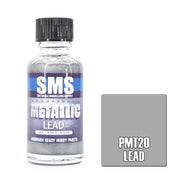 SMS AIRBRUSH PAINT ACRYLIC LACQUER METALLIC LEAD 30ML
