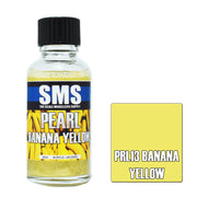 SMS AIRBRUSH PAINT ACRYLIC LACQUER PEARL BANANA YELLOW 30ML