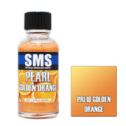SMS AIRBRUSH PAINT ACRYLIC LACQUER PEARL GOLDEN ORANGE 30ML