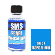 SMS AIRBRUSH PAINT ACRYLIC LACQUER PEARL TROPICAL BLUE 30ML