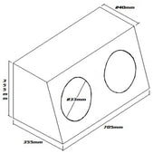 SUBWOOFER BOX FOR 2 x 10