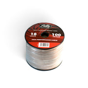 EDS 18 GAUGE CCA SPEAKER CABLE MATT FLEXIBLE TRANSLUCENT CLEAR 100M