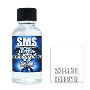 SMS AIRBRUSH PAINT ACRYLIC LACQUER ULTRA CLEAR COAT 2K SET 30ML