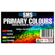 SMS AIRBRUSH PAINT ACRYLIC LACQUER PRIMARY COLOUR SET 30ML