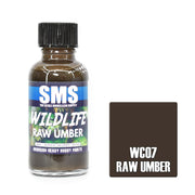 SMS AIRBRUSH PAINT ACRYLIC LACQUER WILDLIFE RAW UMBER 30ML