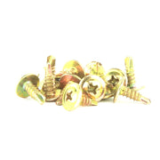 SCREW BUTTON HEAD SELF DRILLING GOLD 8G 12MM (100 PACK)