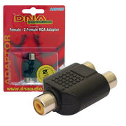 RCA FEMALE TO 2 RCA FEMALE ADAPTORS