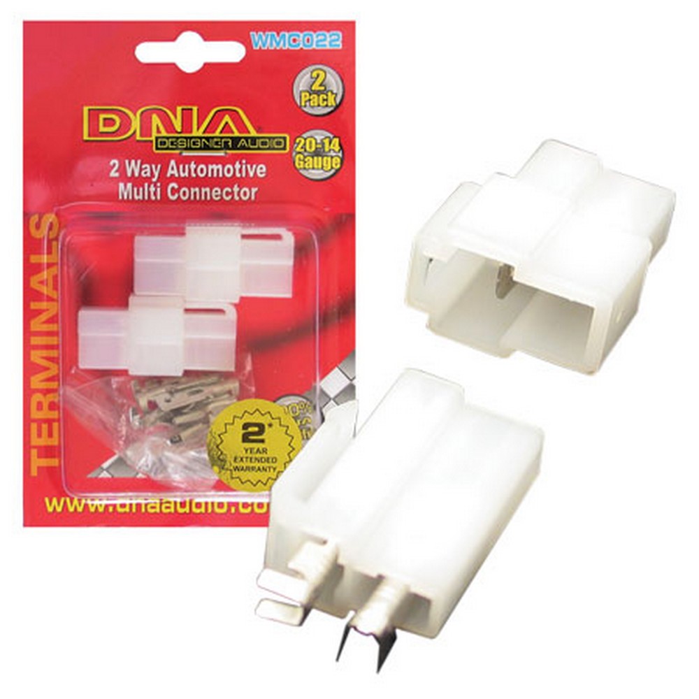 DNA CONNECTOR 2 WAY T PLUG AND SOCKET WITH PINS (PACK OF 2)